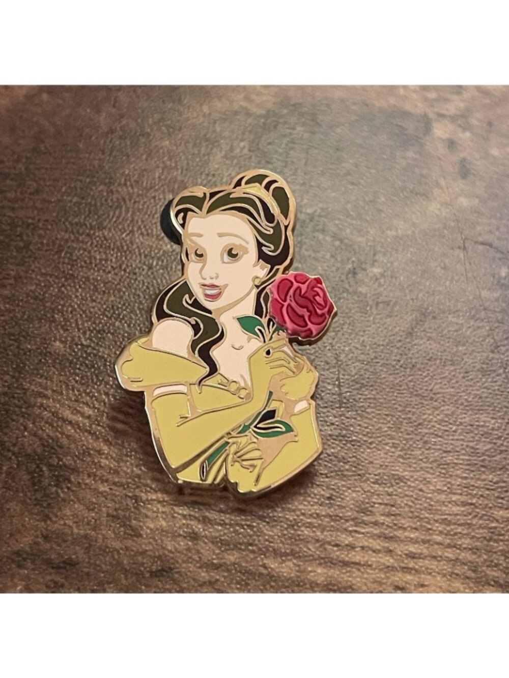 Walt Disney World Trading Pin Belle Princess Premiere Free D 3D Rose 2003 WDW - Picture 5 of 10